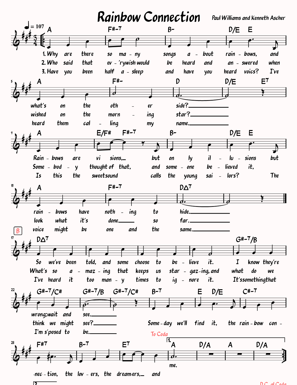 Sheet Music